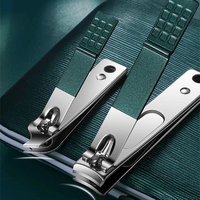 18-Piece Nail Clippers Set Stainless Steel Manicure Kit Travel Scissors Makeup Beauty Tools