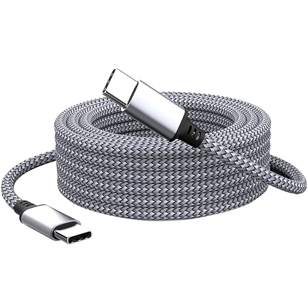 PD 60W Fast Charging Type-C to Type-C Cable – 0.25m/0.5m/1m/1.5m/2m/3m/5m/8m Lengths forNylon Braided, Pure Copper Core
