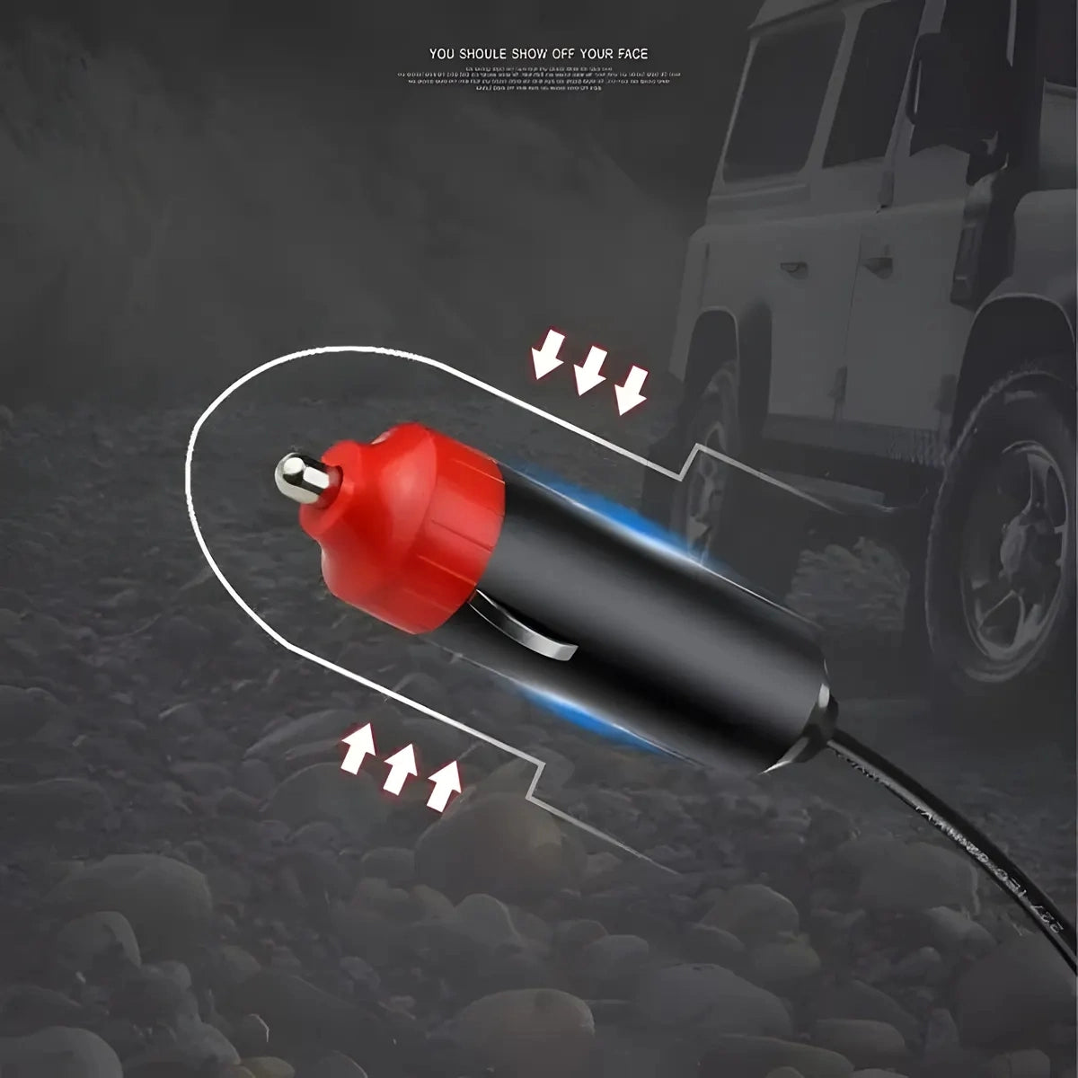 Portable 12V Car Heater - 500W Fast Heating for Winter Driving