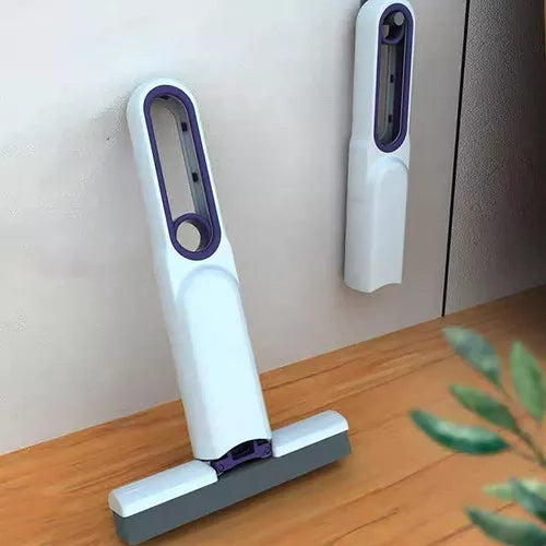 Portable Squeeze-Action Sponge Mop with Instant Absorption