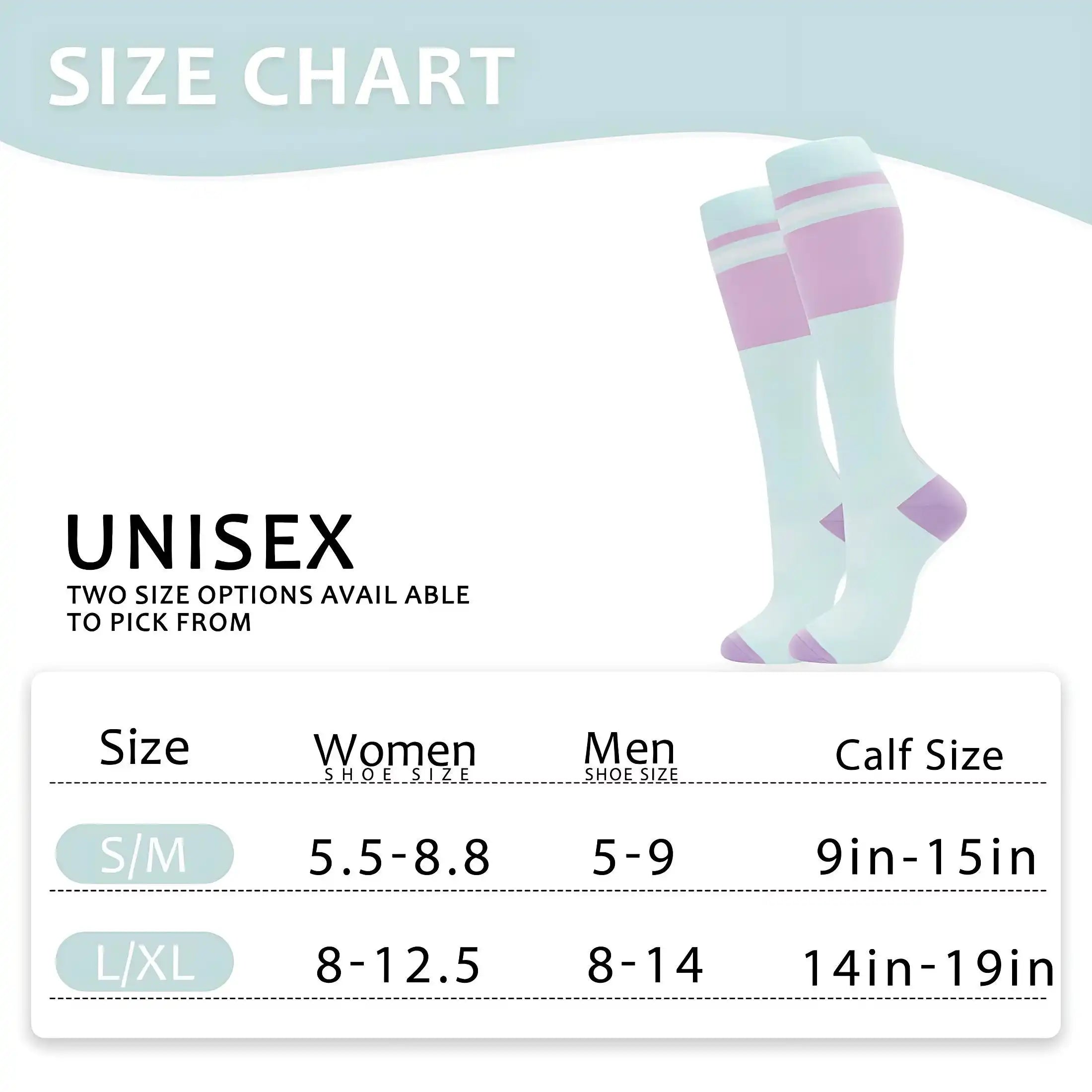 ROYALUCK Compression Socks 4-Pack - Graduated Support Socks for Women & Men - Perfect for Nurses, Running & Pregnancy