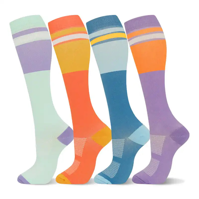 ROYALUCK Compression Socks 4-Pack - Graduated Support Socks for Women & Men - Perfect for Nurses, Running & Pregnancy