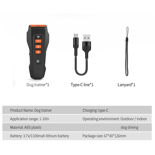 Rechargeable Portable Ultrasonic Dog Bark Control Device