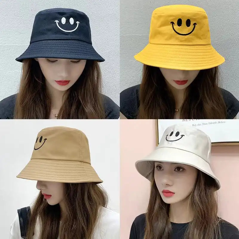 Reversible Smiley Bucket Hat Unisex