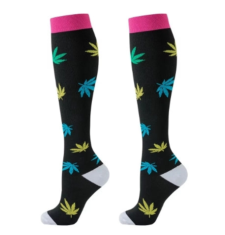 ROYALUCK 6-Pack Maple Leaf Compression Socks