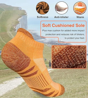 ROYALUCK 5 Pairs Breathable Ankle Socks Running Thin Socks