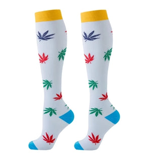 ROYALUCK 6-Pack Maple Leaf Compression Socks