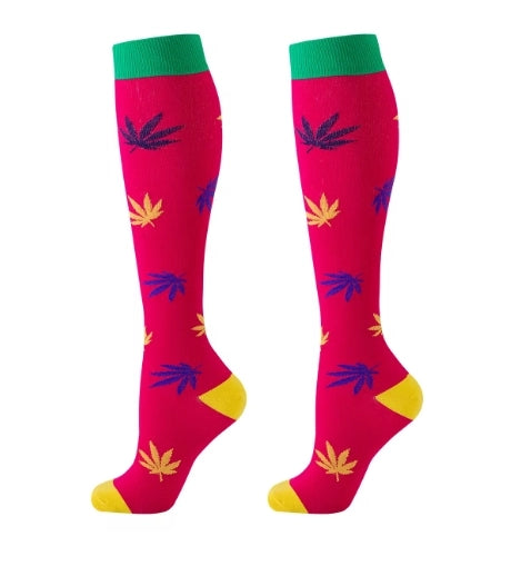 ROYALUCK 6-Pack Maple Leaf Compression Socks