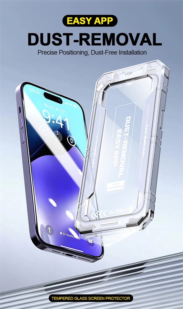 Dust-Free, HD Tempered Glass Film Screen Protector for iPhone 17