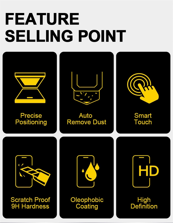 Dust-Free, HD Tempered Glass Film Screen Protector for iPhone 17