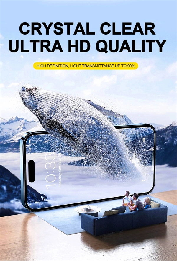 Dust-Free, HD Tempered Glass Film Screen Protector for iPhone 17