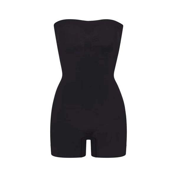 Seamless Sculpting Bodysuit for Women – Tummy Control Thong Shapewear with Square Neck Tank Top Design