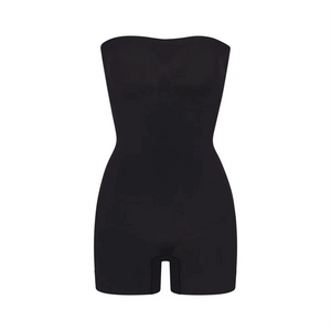 Seamless Sculpting Bodysuit for Women – Tummy Control Thong Shapewear with Square Neck Tank Top Design