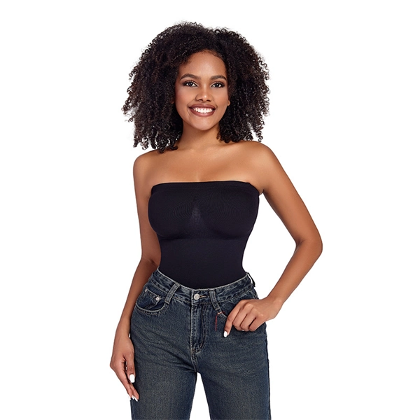 Seamless Sculpting Bodysuit for Women – Tummy Control Thong Shapewear with Square Neck Tank Top Design