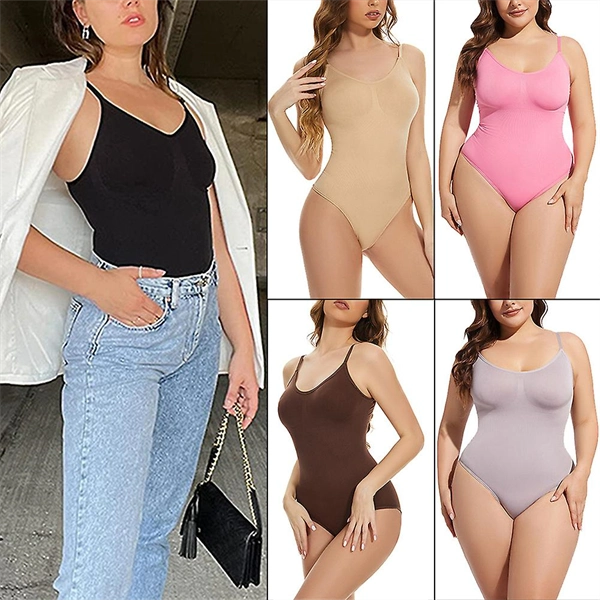 Seamless Shaping Bodysuit for Women – High-Elastic Tank Top with Tummy Control & Butt Lift, All-Day Comfort for Outdoor & Everyday Wear