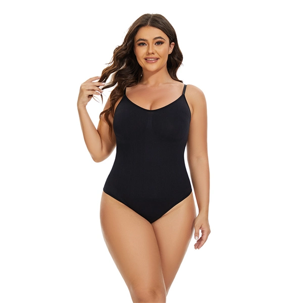 Seamless Shaping Bodysuit – Tummy Control, Butt Lift, Plus Size, Adjustable Strap Body Shaper
