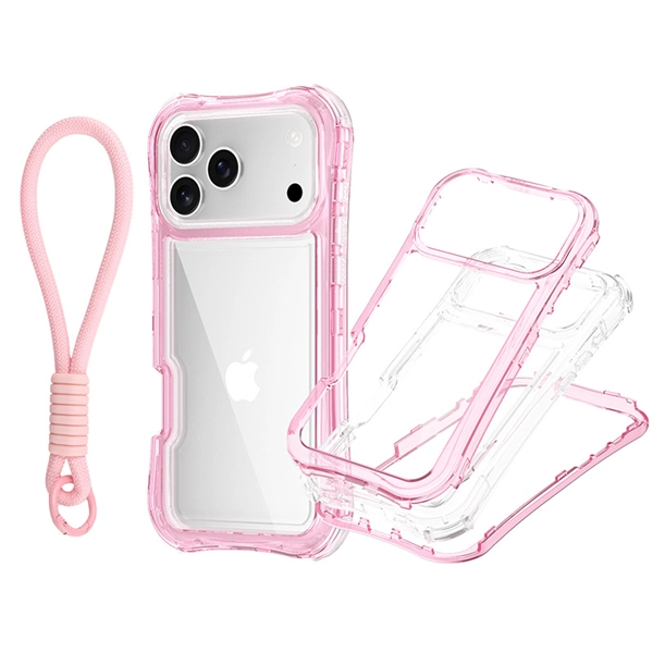 Shockproof TPU Phone Case with Lanyard for iPhone 17