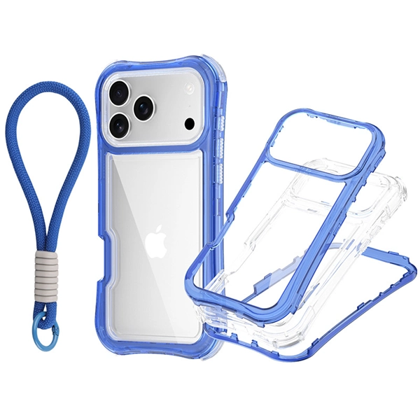 Shockproof TPU Phone Case with Lanyard for iPhone 17