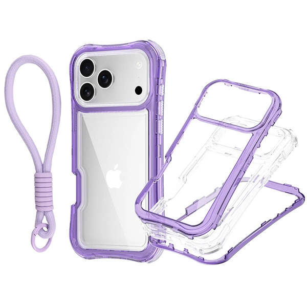 Shockproof TPU Phone Case with Lanyard for iPhone 17