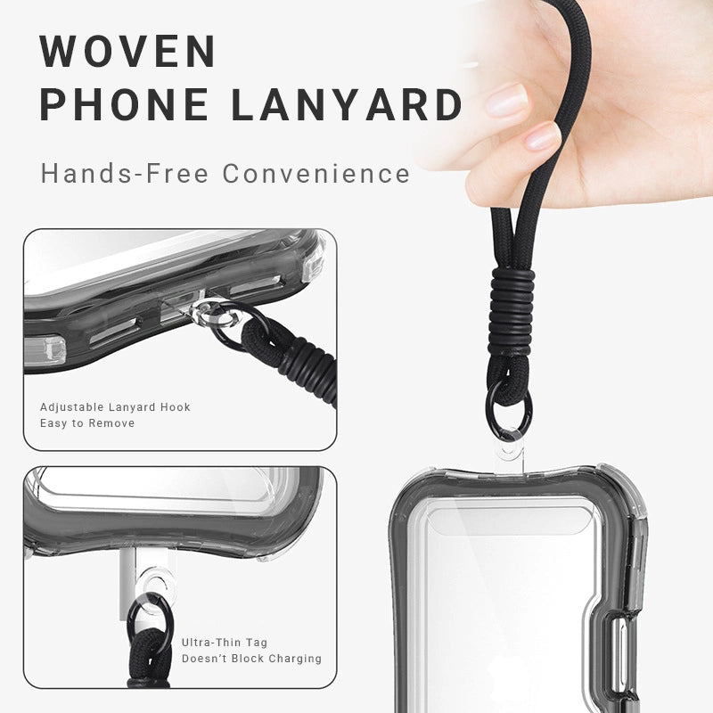 Shockproof TPU Phone Case with Lanyard for iPhone 17