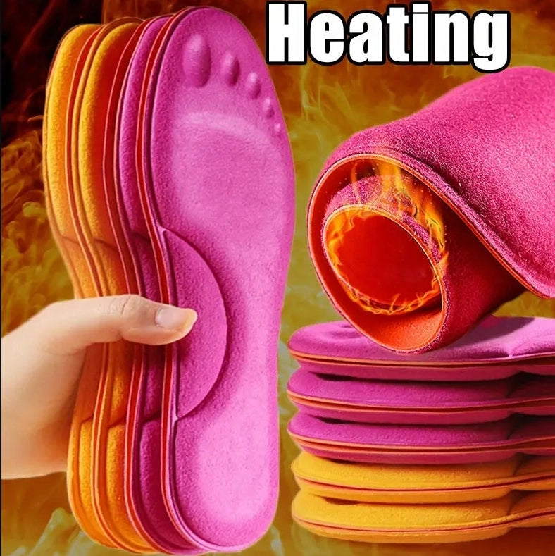 Winter Self Heating Insoles Foot Thermal Thicken Non Slip Insoles for Men and Women (1 Pair)