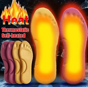 Winter Self Heating Insoles Foot Thermal Thicken Non Slip Insoles for Men and Women (1 Pair)