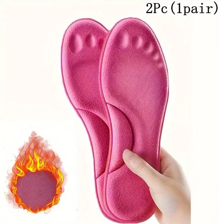 Winter Self Heating Insoles Foot Thermal Thicken Non Slip Insoles for Men and Women (1 Pair)