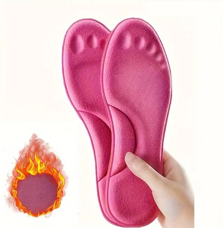 Winter Self Heating Insoles Foot Thermal Thicken Non Slip Insoles for Men and Women (1 Pair)