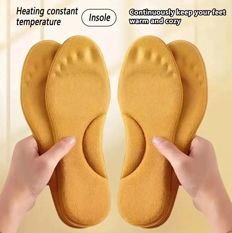 Winter Self Heating Insoles Foot Thermal Thicken Non Slip Insoles for Men and Women (1 Pair)