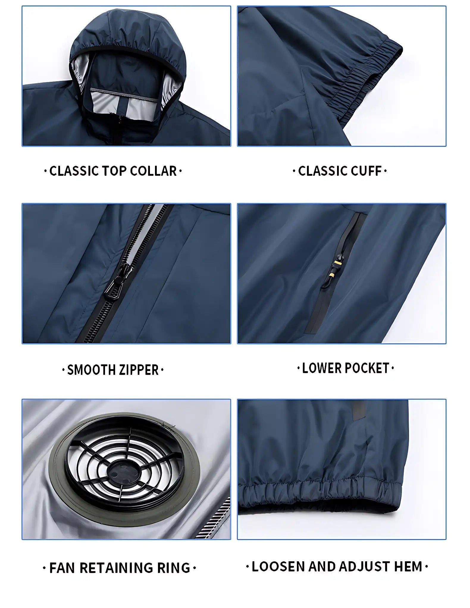 Smart Cooling Short Sleeve Shirt with Built-in Fan - Portable AC Wear for Outdoor Camping