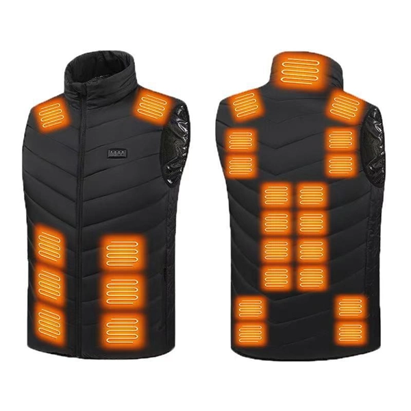 Smart Heated Vest - Adjustable Temperature Control Body Warmer for Outdoor Activities