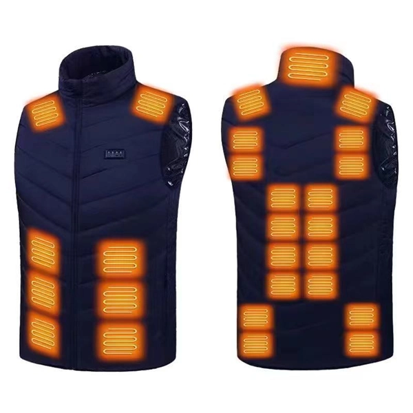 Smart Heated Vest - Adjustable Temperature Control Body Warmer for Outdoor Activities