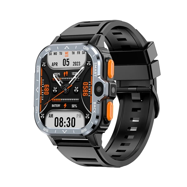 Smart Watch for Men with GPS, HD Dual Camera, 16/64GB Storage, 2G/4G SIM, NFC, Wi-Fi, Fast Internet Access