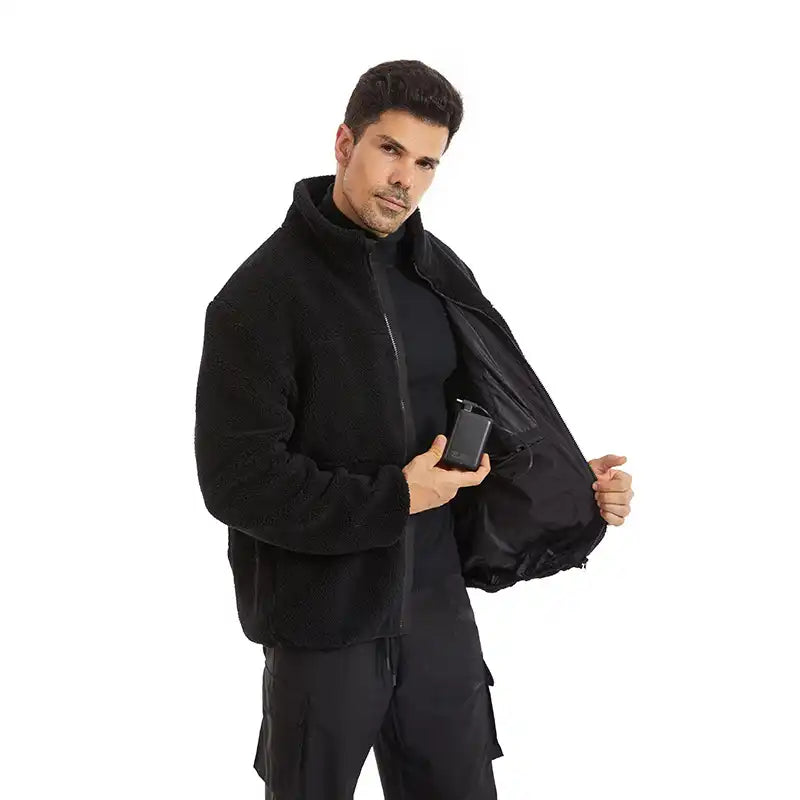 Soft Heated Winter Jacket - 4 Heat Zones, USB (For Men & Women)