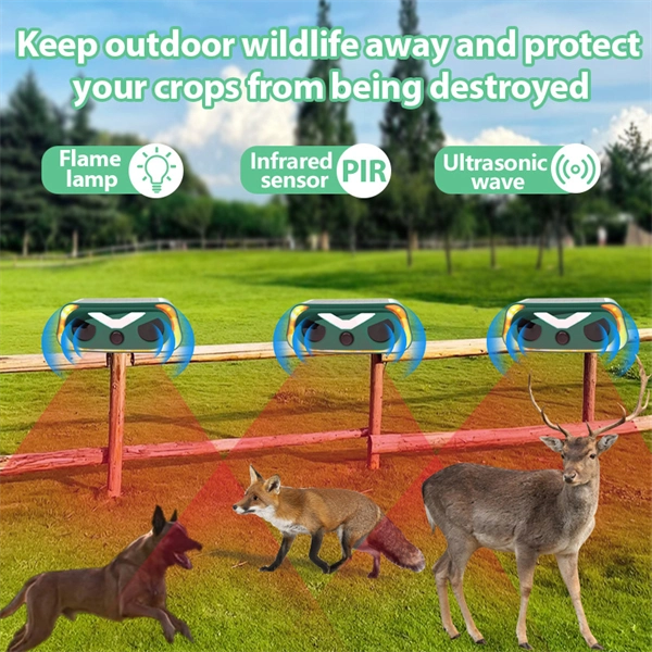 Solar-Powered Ultrasonic Bird Repeller Mice Repellent