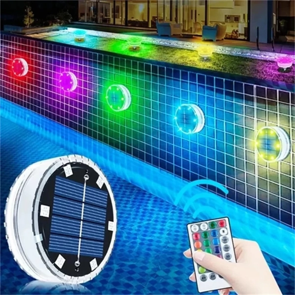 Solar Pool Lights - Color Changing LED Underwater Lights for Pools & Ponds