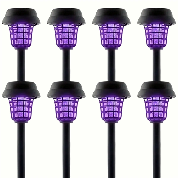 Solar Powered Waterproof Mosquito Killer Lamp – Outdoor Electric Fly Trap & Insect Zapper for Garden & Yard