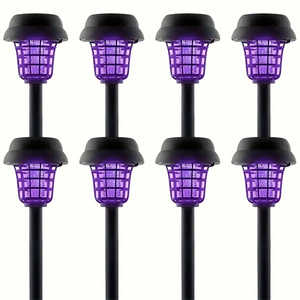 Solar Powered Waterproof Mosquito Killer Lamp – Outdoor Electric Fly Trap & Insect Zapper for Garden & Yard