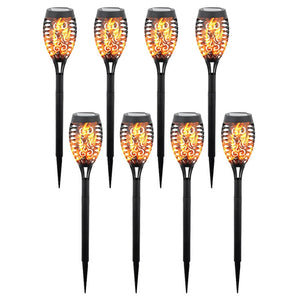 Solar LED Flame Lamp Outdoor Fire LED Lights Lawn Flame Flickering Torch Light