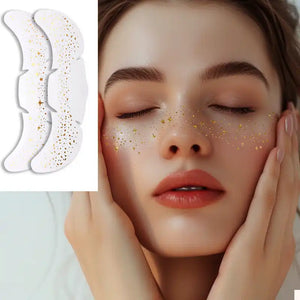 Sparkle Gold & Silver Freckle Tattoos - Waterproof Face Stickers 8PCS