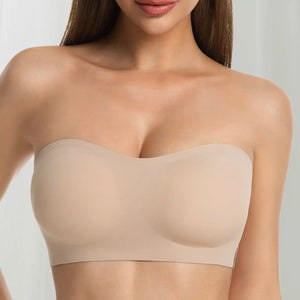 Stay-Up Strapless Bra: Cross Side Buckle