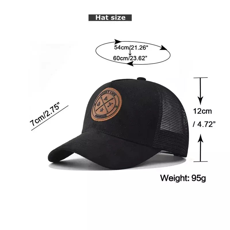 Summer Breathable Mesh Hard Top Baseball Cap