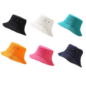 Summer Colorful Cotton Breathable Bucket Hat