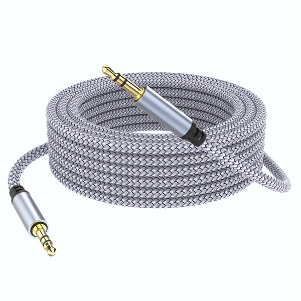 3.5mm to 3.5mm TRRS 4-Pole AUX Cable – HiFi Stereo Audio Cord for Phone, Car & Headphones