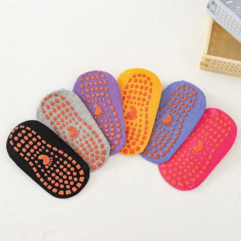 Toddler Safety Socks - Silicone-Grip Indoor/Trampoline Socks (Baby to Adult Sizes)