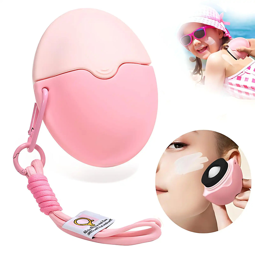 Travel Sunscreen Rollerball & Sponge Applicator - Detachable, Kid-Safe