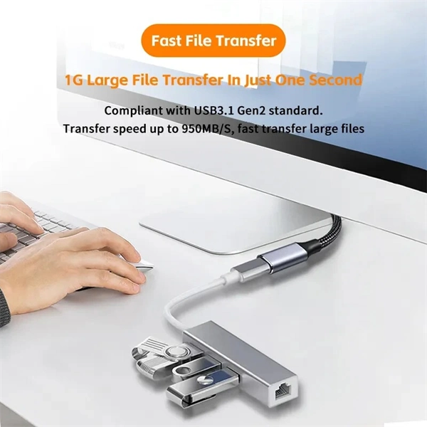 USB-C 3.1 Extension Cable – Male to Female Charging & Data Transfer Cord