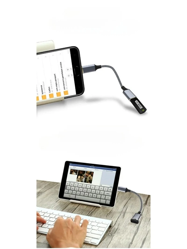 USB-C to USB 3.0 OTG Adapter Cable – Male to Female Extension Cord for Laptop, Keyboard, Mouse & Car