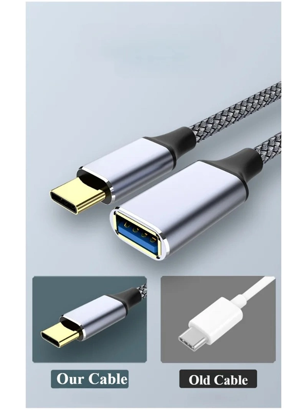 USB-C to USB 3.0 OTG Adapter Cable – Male to Female Extension Cord for Laptop, Keyboard, Mouse & Car