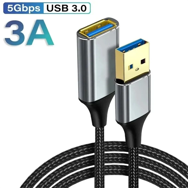 USB 3.0 Male to Female Extension Cable – High-Speed Data & Charging for Laptops, TVs, PS4, and USB Devices